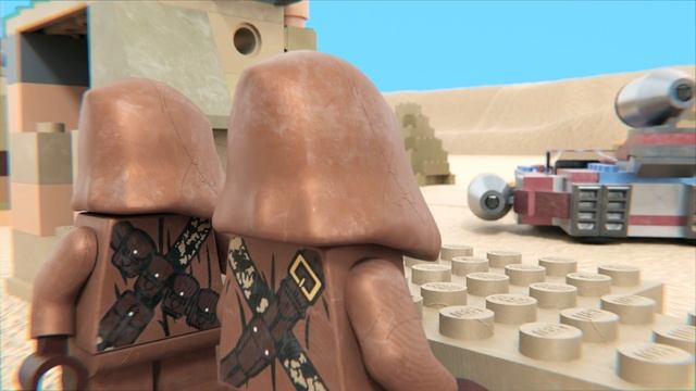LEGO STAR WARS The Mandalorian and Grogu - 3D animation (Blender 3.0) смотреть онлайн