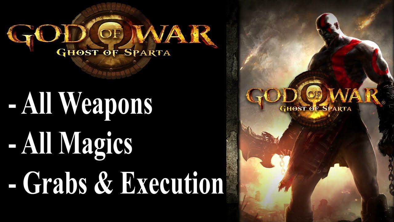 【God of War: Ghost of Sparta】Kratos' Moveset All Weapons & Magics Showcase смотреть онлайн