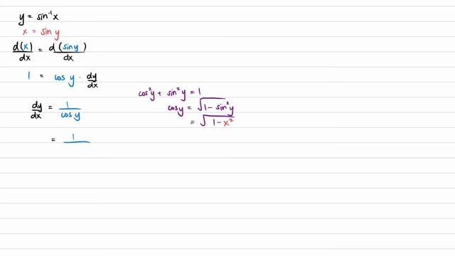 Derivatives of arc sin(x) and arc cos(x) proof | Inverse trigo functions | Differentiation rules смотреть онлайн