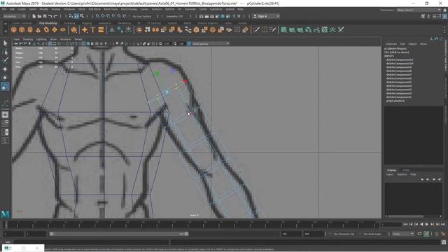 003 || Modelagem de personagem || Low Poly || 1500 tris || Modelando o braço смотреть онлайн