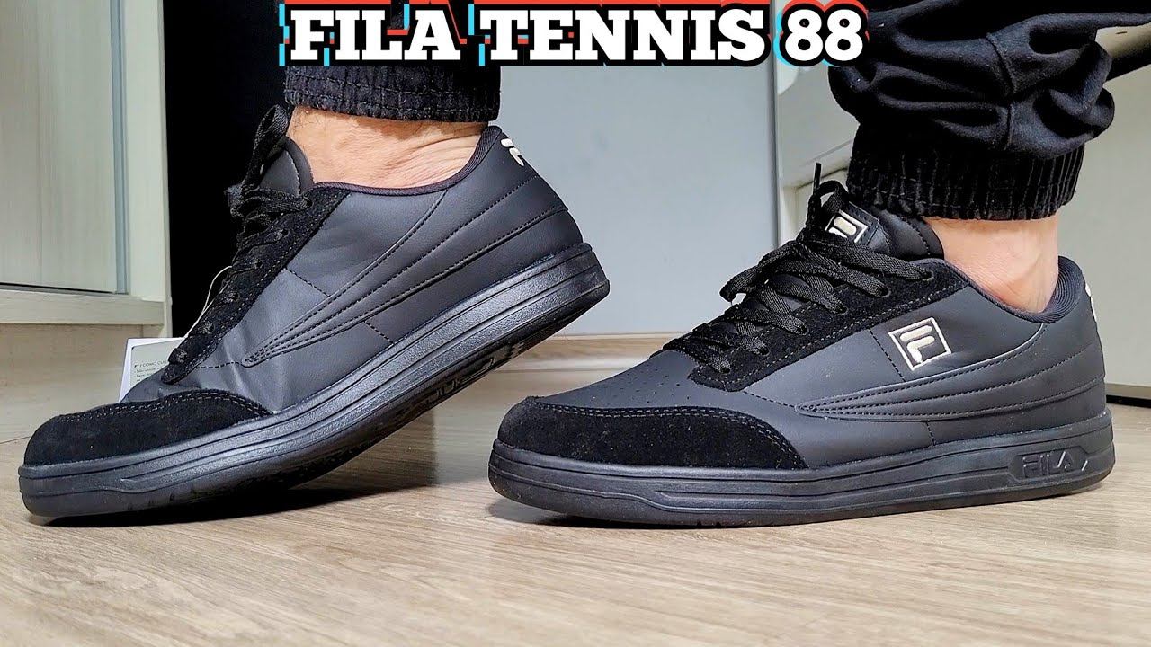 Review Tênis Fila Tennis 88 Todo Preto | Comprado Na Netshoes | Demonstração No Pé | On Feet смотреть онлайн