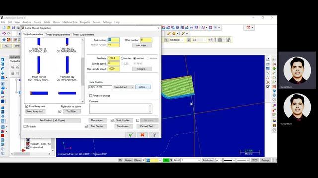 Master CAM turning operation With G and M Code generation смотреть онлайн