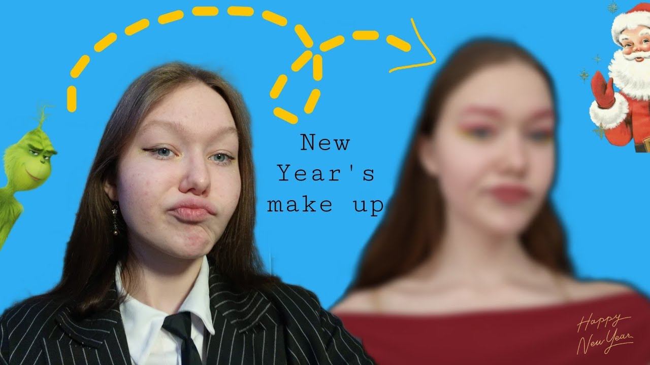 New Year's makeup✨🌲 смотреть онлайн
