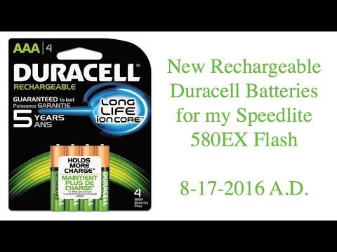 New Rechargeable Duracell Batteries for my Speedlite 580EX Flash смотреть онлайн