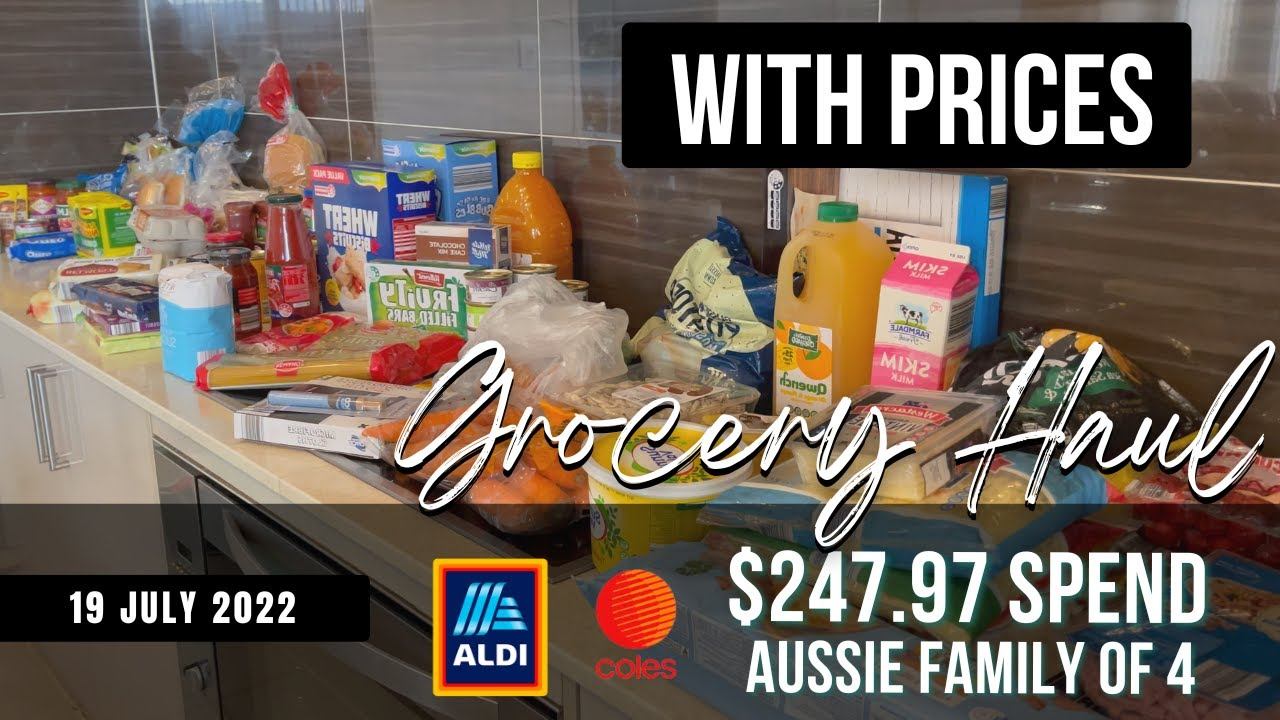 GROCERY HAUL with PRICES | AUSTRALIA | Coles & Aldi смотреть онлайн