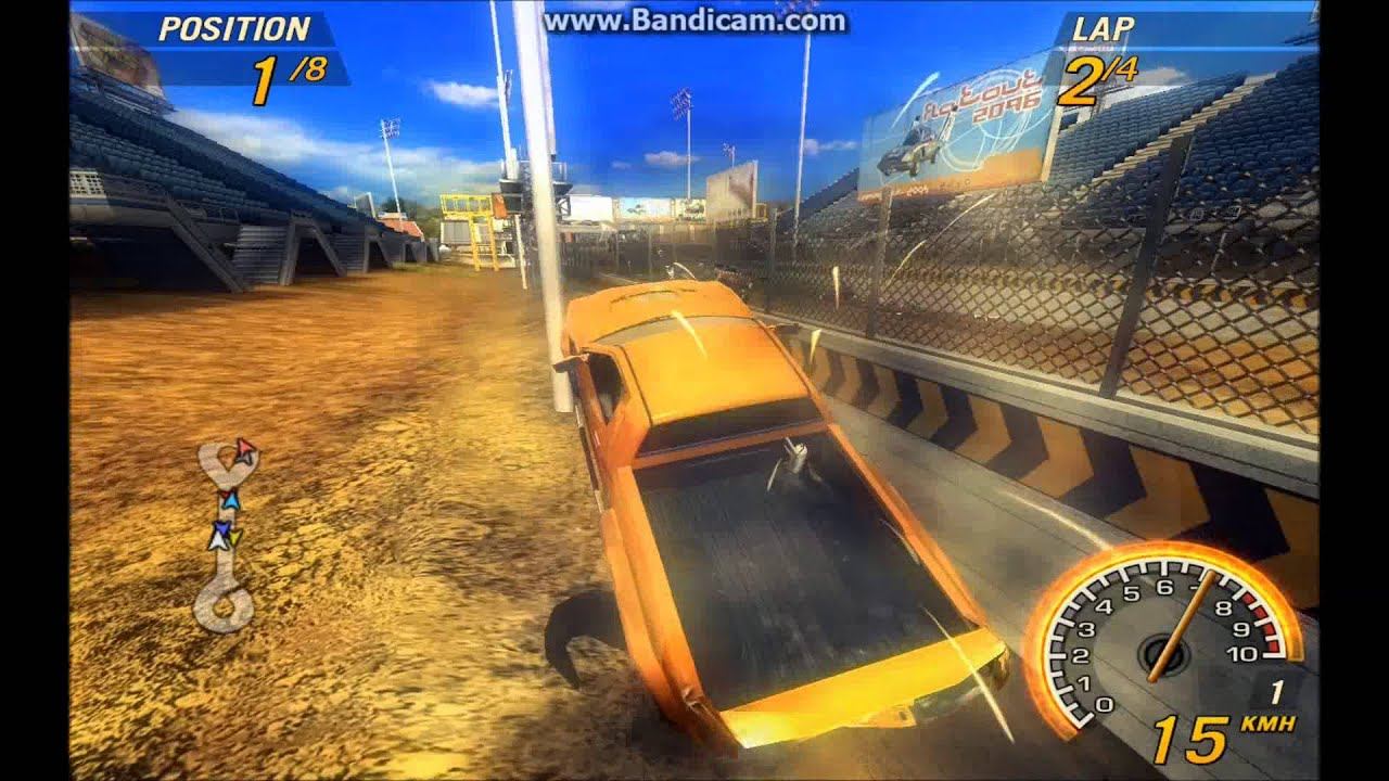 Flatout 2 gameplay:Crash Alley смотреть онлайн