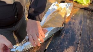 Щука приготовленная в фольге на углях