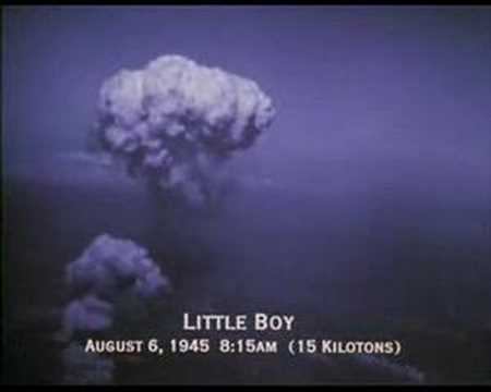 Hiroshima and Nagasaki nuclear bombing music video смотреть онлайн