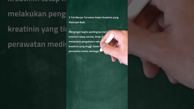 5 Trik Manjur Turunkan Kadar Kreatinin yang Melonjak Naik #hidupsehat смотреть онлайн