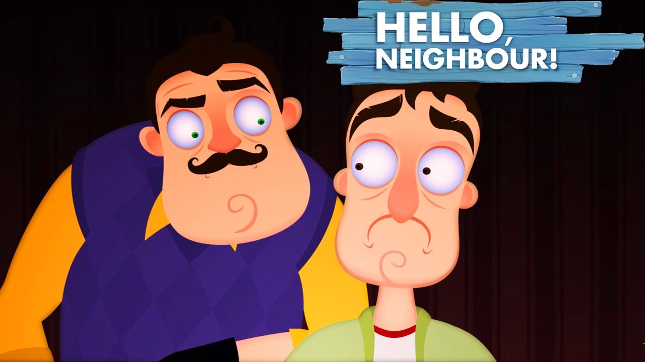 HELLO NEIGHBOR SONG (GET OUT) LYRIC VIDEO - DAGames ► РЕАКЦИЯ смотреть онлайн