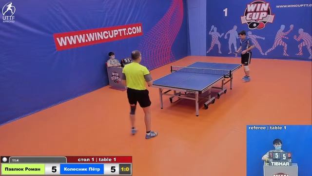 Павлюк Роман 3-0 Колесник Пётр Турнир Восток 4 WINCUP 20.01.22 Прямая трансляция Зал 1 смотреть онлайн