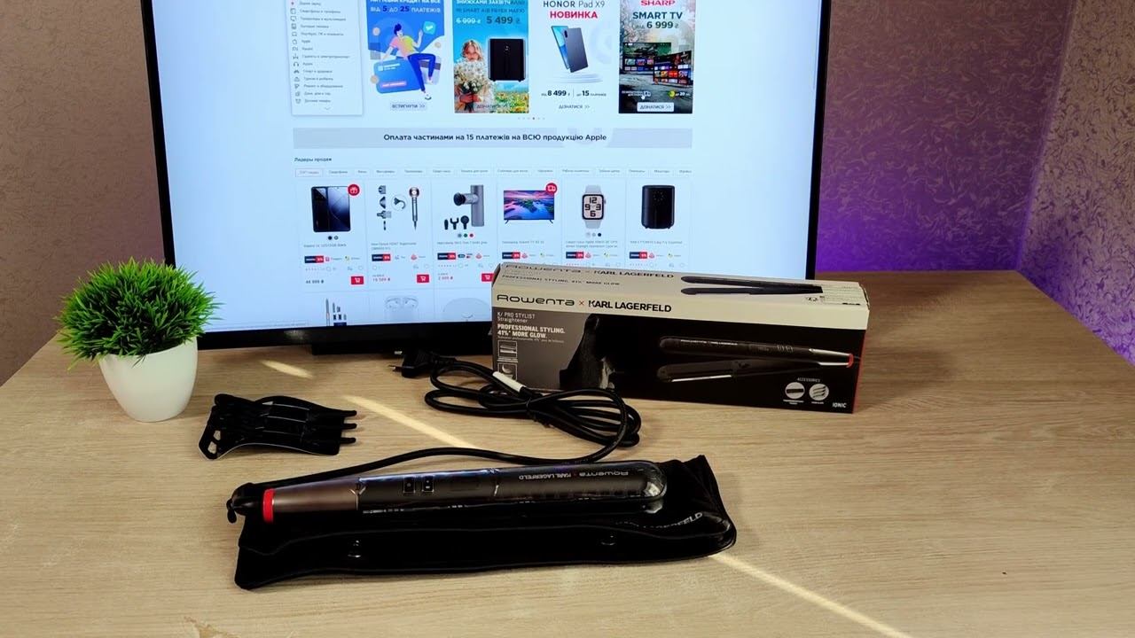 Огляд випрямача для волос Rowenta SF467LF0 Pro Stylist смотреть онлайн