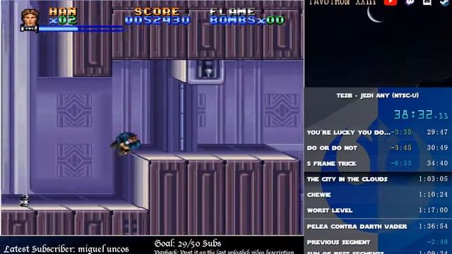 Super Star Wars: The Empire Strikes Back Speedrun Jedi Any% in 1:14:35 смотреть онлайн