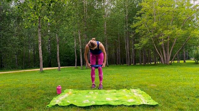 ЯГОДИЦЫ с фитнес-резинками/стройные НОГИ/20 мин