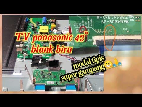 CARA perbaiki TV Panasonic TH-43F302G Blank biru смотреть онлайн