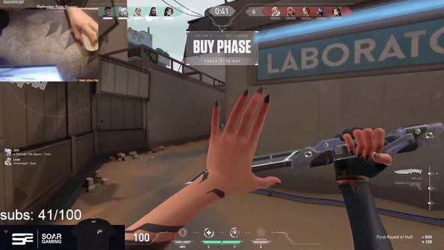 SOAR CRYO 25 ELIMS MVP REYNA GAMEPLAY W/ MOUSECAM ON BIND - VALORANT смотреть онлайн