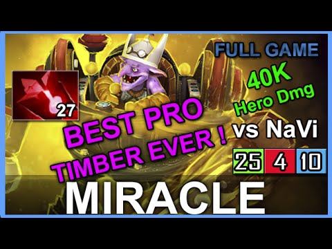 Miracle Timbersaw vs NaVi | Best Timber Ever | Full Game смотреть онлайн