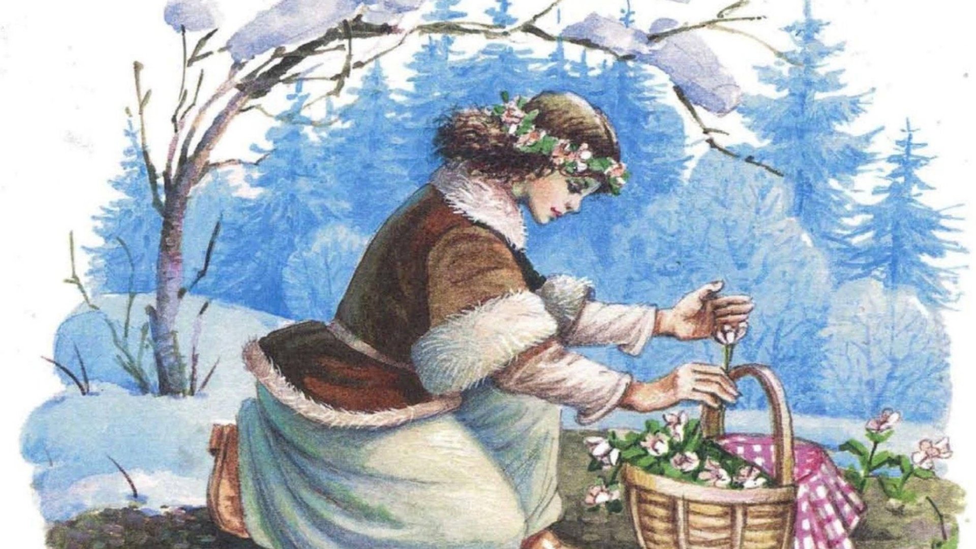 Двенадцать месяцев. С. Маршак смотреть онлайн