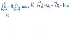КАК УРАВНЯТЬ Fe + H2SO4 (конц) = Fe2(SO4)3 + SO2 + H2O ЭЛЕКТРОННЫМ БАЛАНСОМ / Реакция с нагревом