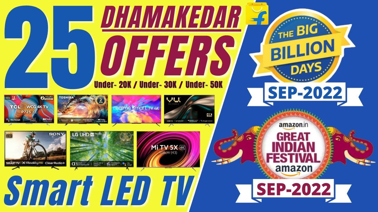 Best DEALS on Smart LED TV ! Amazon Great Indian Festival Sale Sep-2022 ! Flipkart BBD Sale 2022 ! смотреть онлайн
