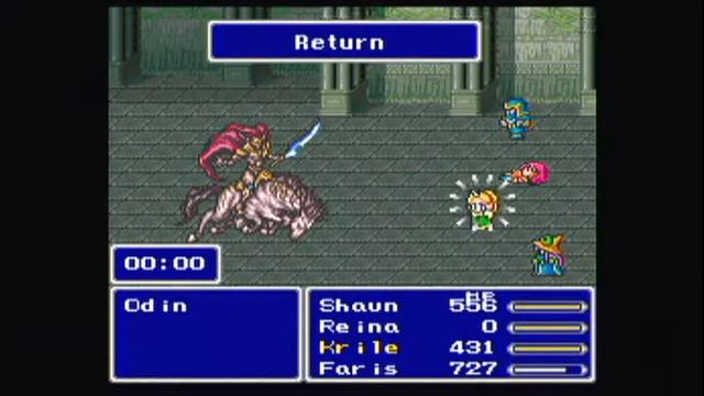 Final Fantasy 5 - Odin Boss Battle смотреть онлайн