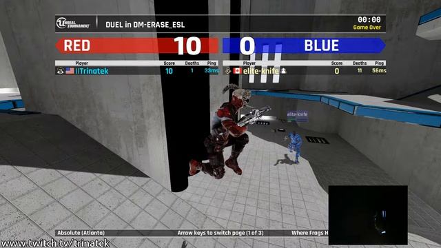 Unreal Tournament 4 (ESL 1v1 Ladder) - Trinatek vs Elite-Knife смотреть онлайн