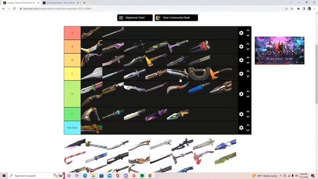Valorant all knives tier list for fun. смотреть онлайн