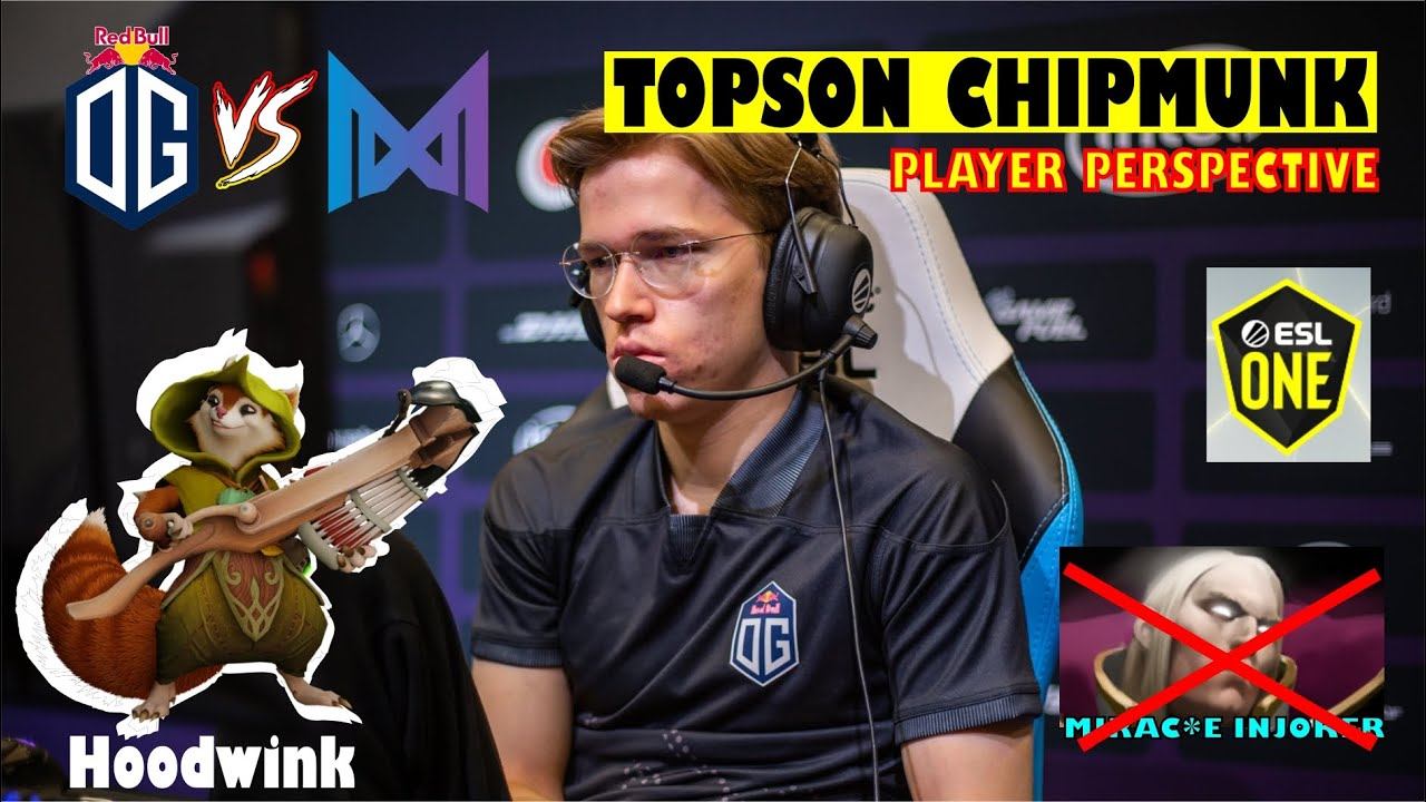 OG VS Nigma ESL One Topson Dota 2 Hoodwink Destroy Miracle Invoker смотреть онлайн