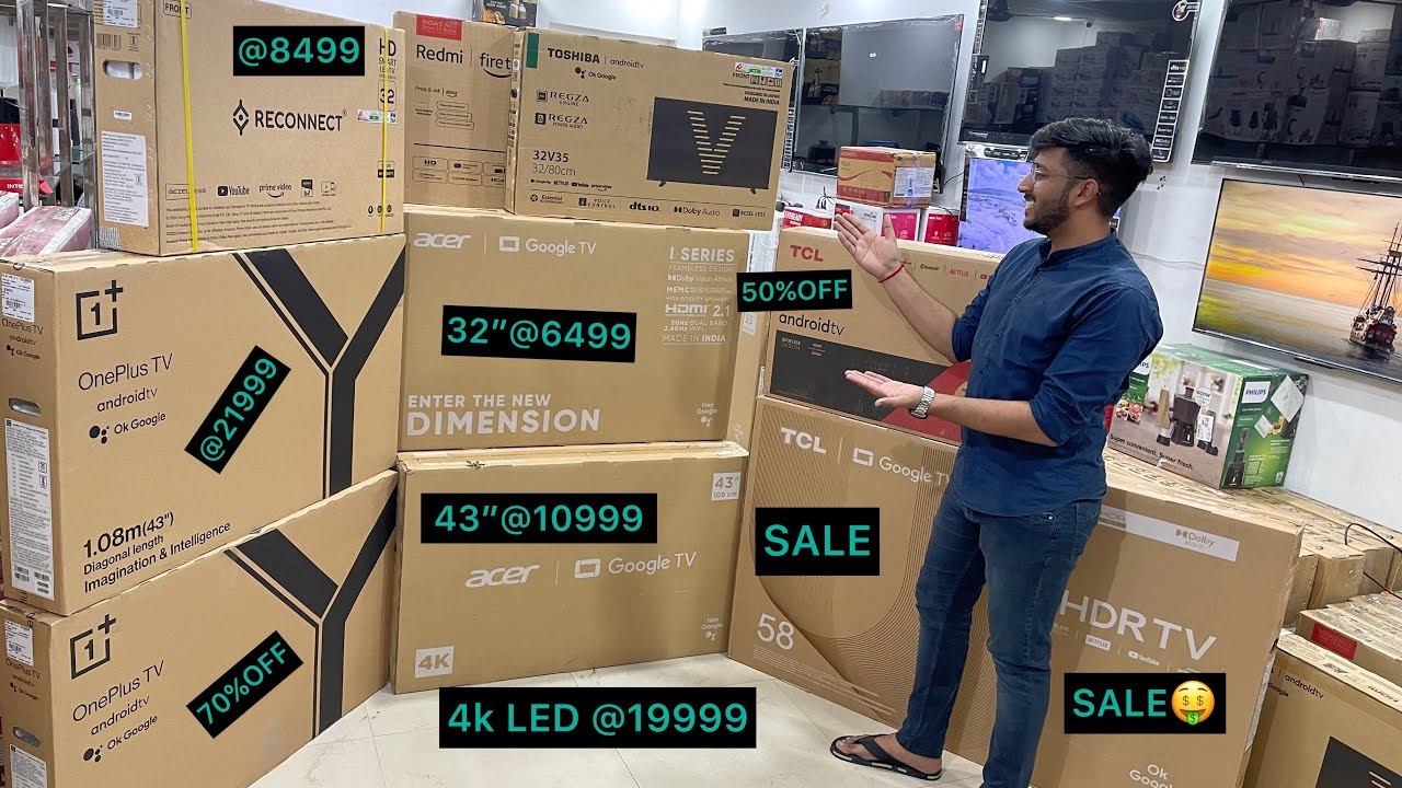 CHEAPEST BRANDED LEDTV MARKET IN JAIPUR | WHOLESALE KI RATES MAI SABHI K LIYE🔥🔥 смотреть онлайн