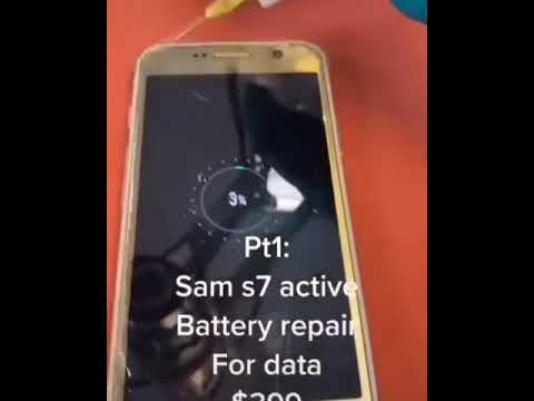 Pt1: Samsung s7 active Battery repair For data $300 смотреть онлайн