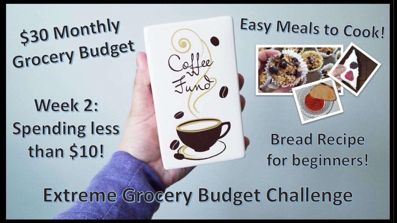Extreme Grocery Budget / $30 Monthly Grocery Budget Week 2 / Easy & Cheap Meals / Piggy Bank Meals смотреть онлайн