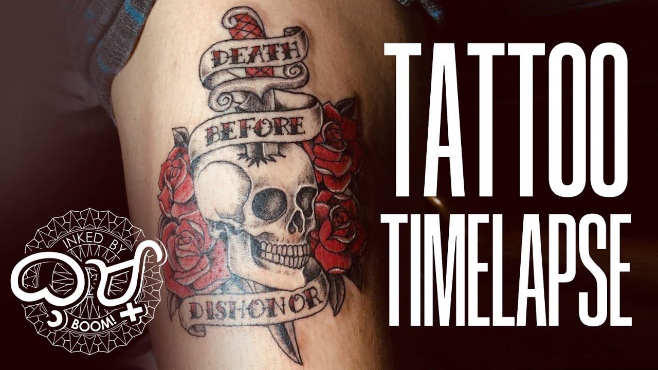 073119 Death Before Dishonor | TATTOO TIMELAPSE смотреть онлайн