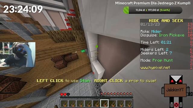 HYPIXEL PARTY GAMES 2/24H+ STREAM VOD PART 5/JałokimYT W/Domiss