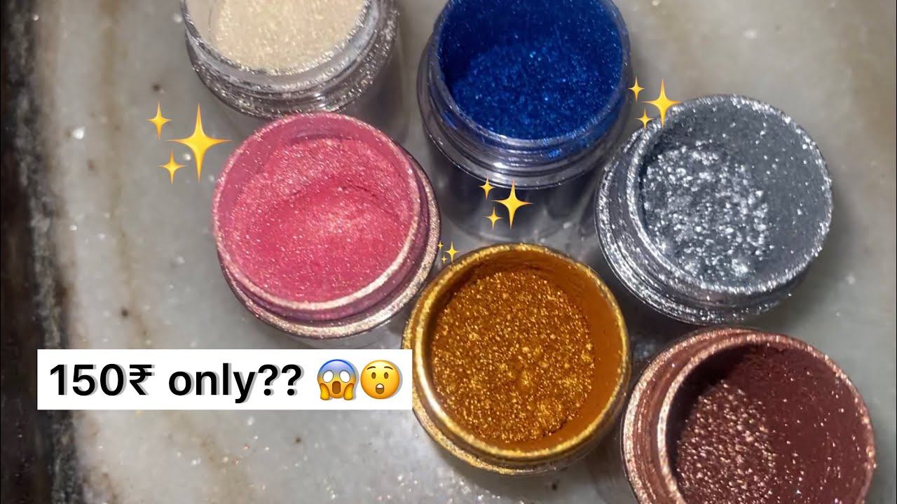 Swiss beauty Loose pigment eyeshadow 6 colours swatches and mini review смотреть онлайн