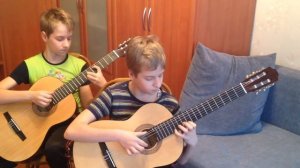 БЕСАМЕ МУЧО НА ГИТАРЕ  ДУЭТ