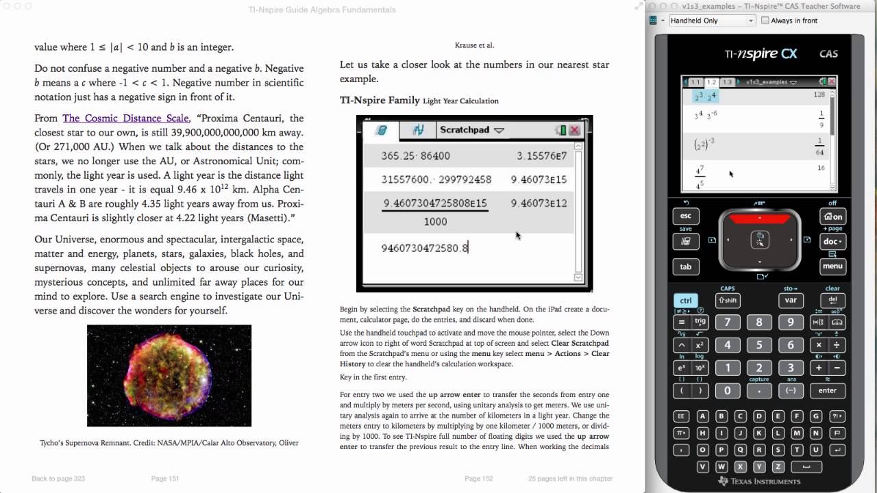 TI-Nspire CX CAS Algebra Overview смотреть онлайн