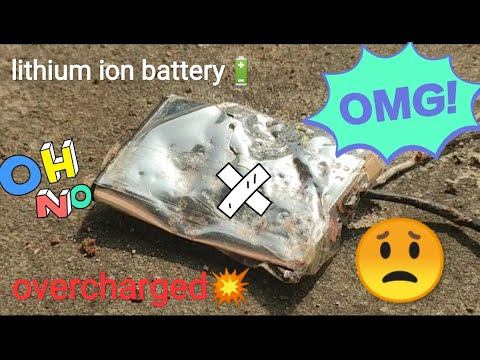 🤔What happens if we #overcharge a lithium ion battery🔋 смотреть онлайн