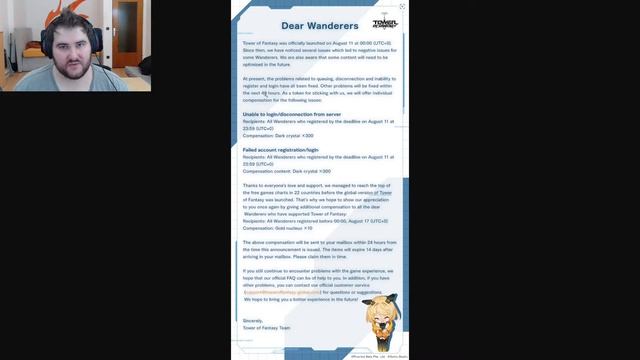 Tower of Fantasy Error Codes Official Fix and Compensation! смотреть онлайн