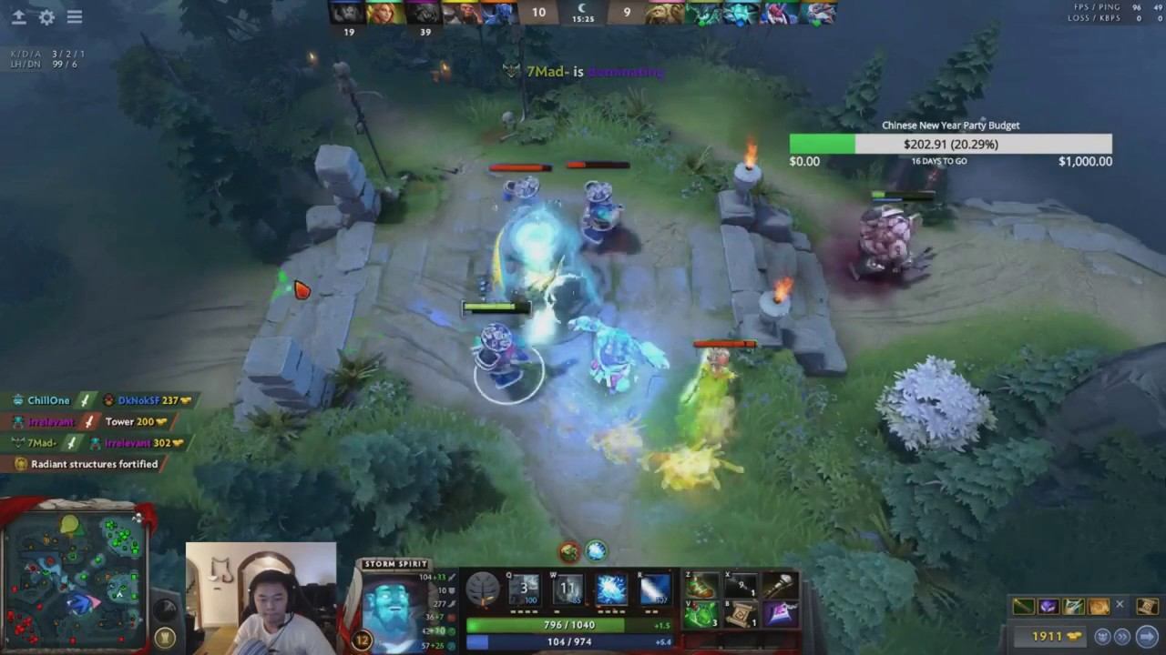 Secret Midone Storm Spirit highlights +voice and camera Dota 2 смотреть онлайн