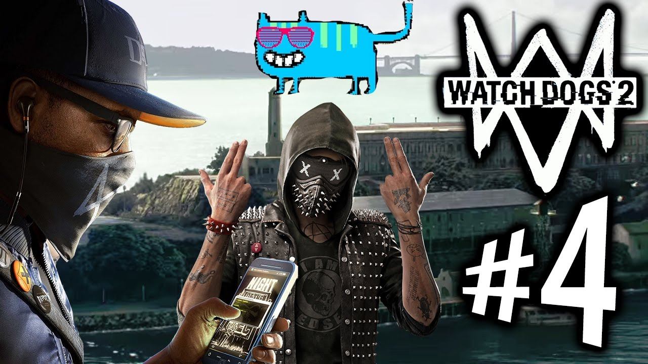 WATCH DOGS 2 - Parte 4: Google, Gatos e Fuga de Alcatraz!! [ Playstation 4 - Playthrough ] смотреть онлайн