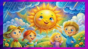 Детская песенка - Солнышко. Веселая  песенка про солнышко. Песенки для детей. Музыка для детей.