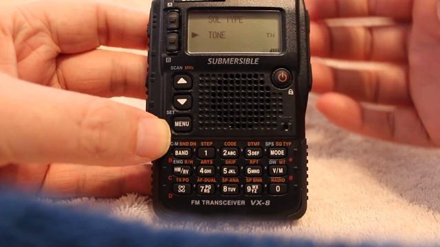 Yaesu VX-8DR:  Setting Repeater PL Tones