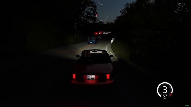 An R34 desperately tries to outrun an NA Miata смотреть онлайн