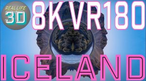 8k Tiny Planet in 3D VR180. Iceland.