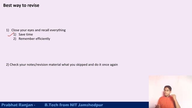 How to do REVISION | Prabhat Ranjan | NIT Jamshedpur смотреть онлайн