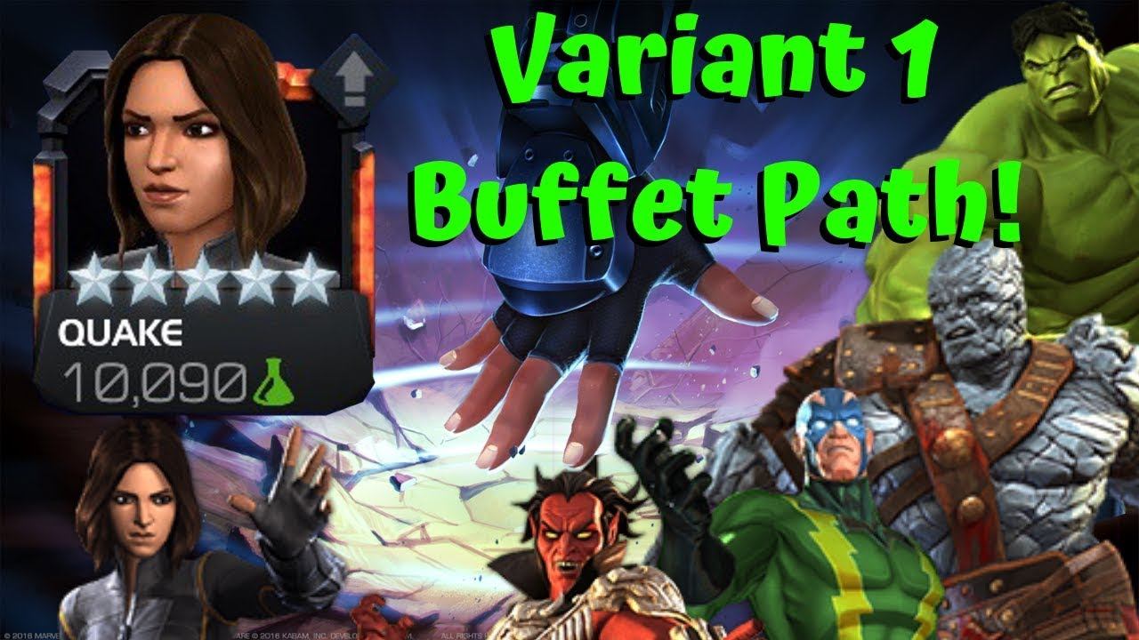 R4 Quake in Variant 1! Korg Buffet Path! Can I Quake? - Marvel Contest of Champions смотреть онлайн