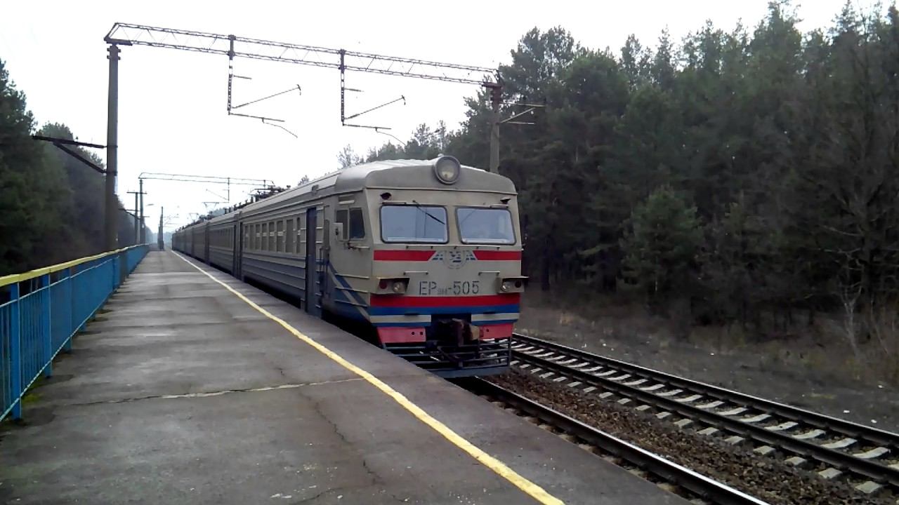 Ер9м-505 №6609 Борщагівка-Тетерів на перегоні Клавдієво-Бородянка смотреть онлайн