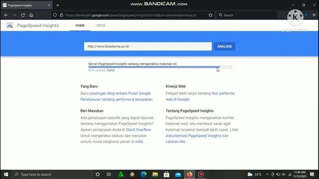tugas tutorial Page speed insight смотреть онлайн