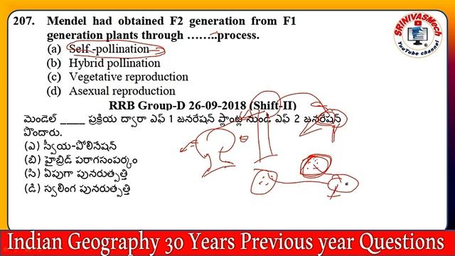 Biology part 7 Railway General Science Previous year Questions Explanation in Telugu by SRINIVASMec смотреть онлайн