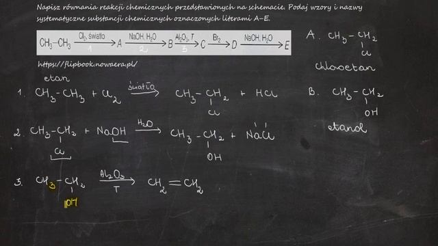 Napisz równania reakcji chemicznych przedstawionych na schemacie. Podaj wzory i nazwy systematyczne смотреть онлайн
